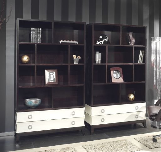 BIBLIOTECA LEMN EXOTIC SI HIGH-GLOSS MHD-193